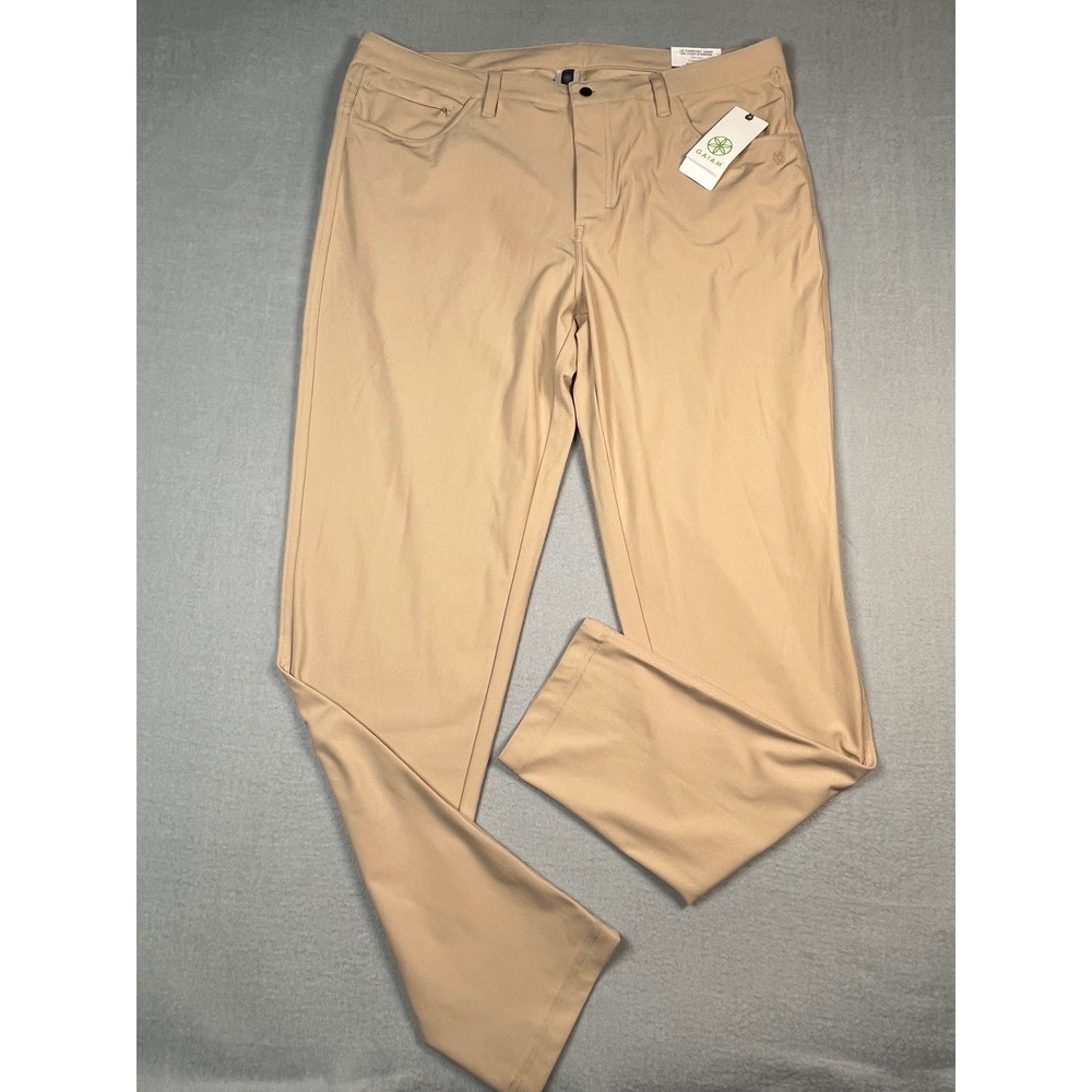 Gaiam Commuter Pant Humus‎ Khaki Stretch Fit Mens Size Large 36x32 NEW